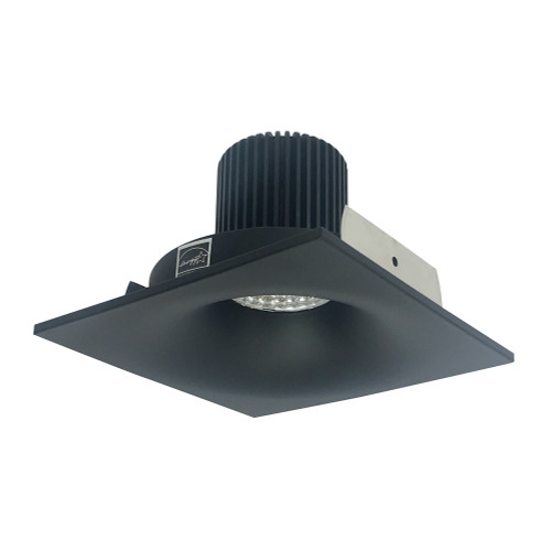4" Iolite Square Bullnose Regress Non-Adjustable Trim, 1000lm, 4000K, Black | NIO-4SNB40XBB/10 | Product Line: LE46 | Nora