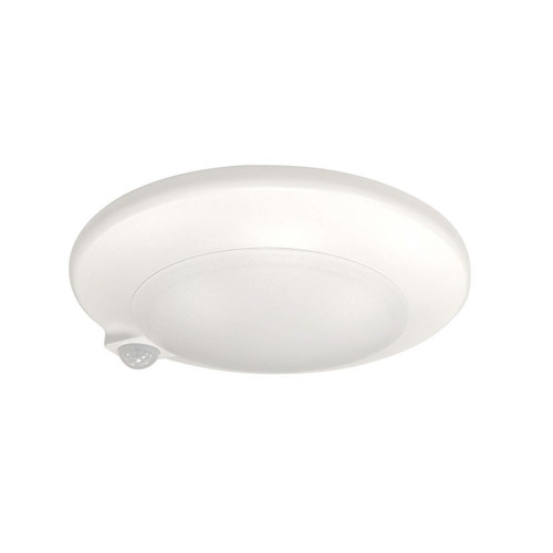 Nora Lighting NLOPAC-R7MS30W 7 AC Opal Surface Mounted LED with PIR Motion Sensor, 1000lm, 15W, 3000K, 90CRI, 120V, White or NLOPAC-R7MS30W or Product Line LE44 or Nora