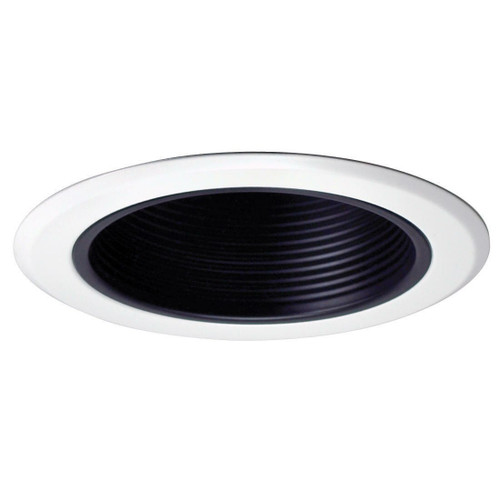 Nora Lighting NT-5010B 5 Stepped Baffle w/ Metal Ring and Bracket, Black/White or NT-5010B or Product Line 125 or Nora
