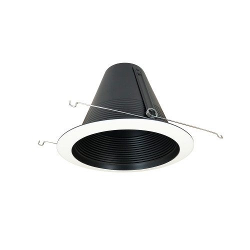 6" Air-Tight Aluminum Baffle Cone w/ Flange, Black | NTM-713BBAL | Product Line: 126 | Nora