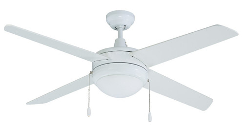 RP LightingFans 1008LED-WW Europa White Ceiling Fan 50 inch Sweep - 1008LED-WW