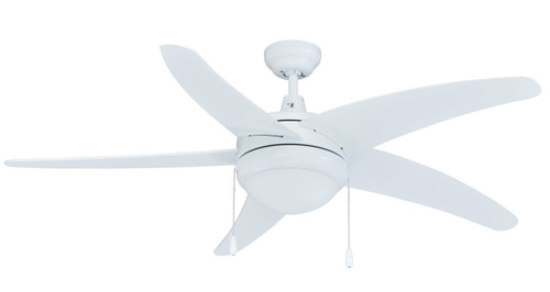 RP LightingFans 1025WW-E26-L Mirage i White Ceiling Fan 50 inch Sweep - 1025WW-E26-L