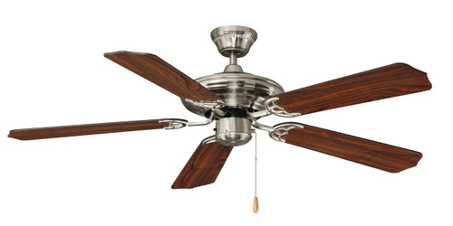 RP LightingFans 1051BN-WT Caribbean Brushed Nickel Ceiling Fan 52 inch Sweep - 1051BN-WT