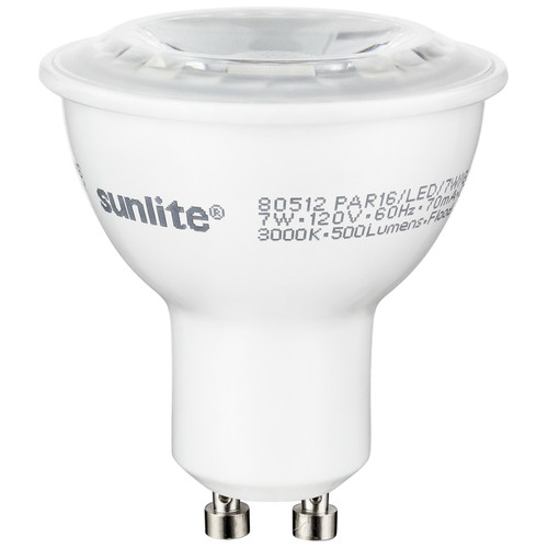 Sunlite 82043-SU PAR16/GU10/LED/7W/CRI90/D/E/30K 7 Watt 90CRI Series