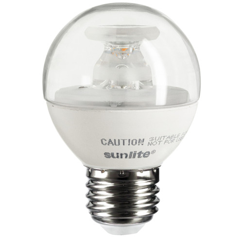 Sunlite 80518-SU G16/LED/5W/E26/D/CL/E/27K 5 Watt Globe