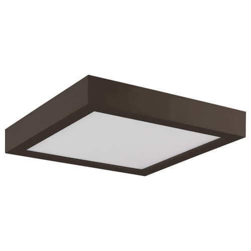 Sunlite 81273-SU LED 5.5-Inch Square Surface Mount Ceiling Light Fixture, 10 Watts, Dimmable, 600 Lumen, Bronze Finish, Indoor - Outdoor, Energy Star Certified, ETL Listed, 40K - Cool White