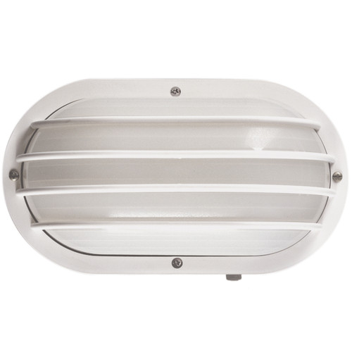 Sunlite Decorative Outdoor Eurostyle Oblong Linear Fixture, White Finish, Frosted Lens