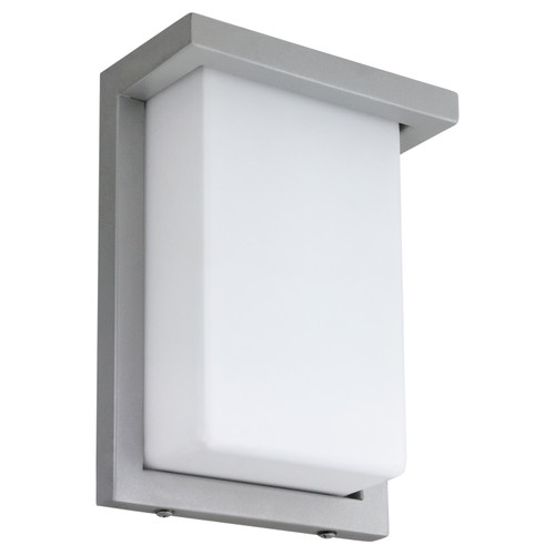 Sunlite 81167-SU 8-Inch LED Modern Wall Sconce Fixture, 12 Watt (60W Equivalent), Indoor-Outdoor, Silver Finish, 30K - Warm White
