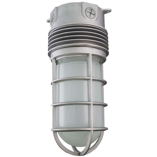 Sunlite 88148-SU Sunlite 88148-SU LED Vapor Proof Jar Ceiling Fixture, 12 Watts, 900 Lumens, Vandal Proof, Weather Tight, 110-277 Volt, Gray Finish, ETL Listed, IP65, 50K - Super White 1 Pack