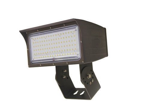 Maxlite Floodmax Medium: 50W 347-480V Wide 4000K Bronze W/ Trunnion Swivel Mount, 20Kv Surge Suppressor FMM50HW-40BTS