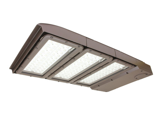 Maxlite Mpulse Area Light: 300W, 120-277V, Type Iii, 5000K, Bronze,  7-Pin Receptable 10Kv Surge Suppressor MP-AR300UT3-50BPR7