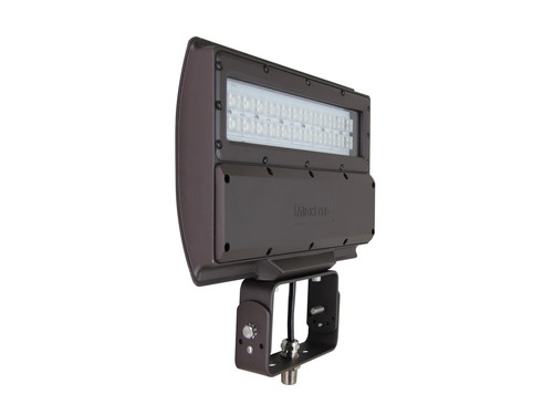 Maxlite Mpulse Flood: 55W, 120-277V, Medium, 4000K, Bronze, Trunnion Swivel Mount, 10Kv Surge Suppressor MP-FL55UM-40BTS