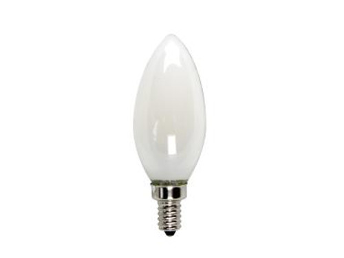 Enclosed Frost Filament 3.5 Watt B10 Dim 2700K Blunt Tip Candle EFF3.5B1027C by Maxlite