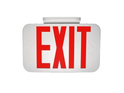 Exit, Thermoplastic, Red Letters, White, Remote Head Capable EX-RWRC by Maxlite