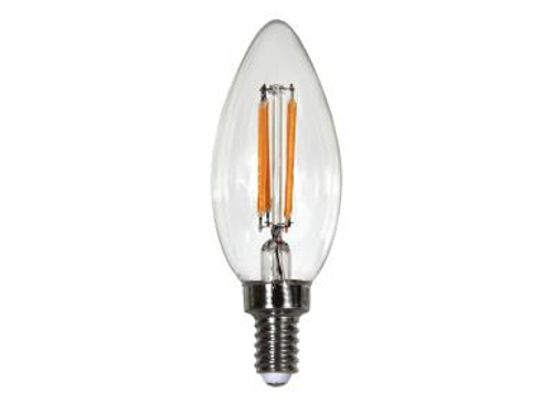 Enclosed 4W LED Filament B10 90+Cri 3000K Dim E12 Ja8 EF4B10D930/JA8 by Maxlite