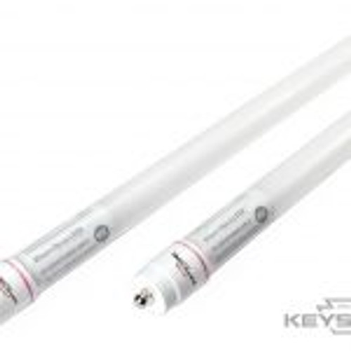 Keystone Technologies KT-LED10.5T8-48G-850-D2 10.5W LED T8 Tube, 1600 lumen, Glass Construction, 4ft, 5000K, 120-277v Input, Direct Drive, Double Ended Wiring Only T8 Tube Lights