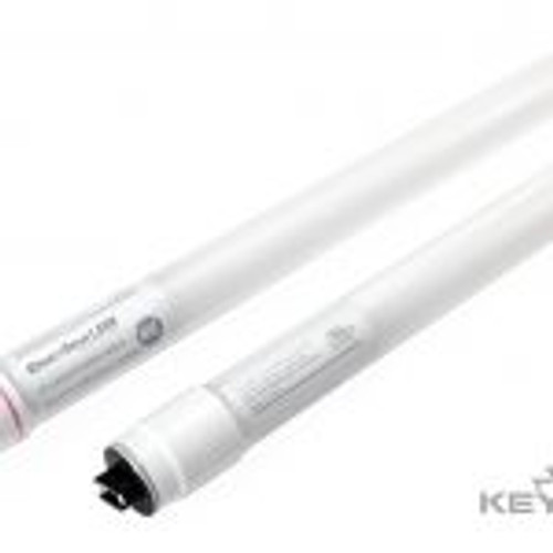 Keystone Technologies KT-LED13T8-48G-830-X3 13W, 1800 Lumen, 4' , 220' Beam Angle, Glass Construction, Single Ended Wiring for Bypass, DLC 4.0, Coated T8 Tube Lights