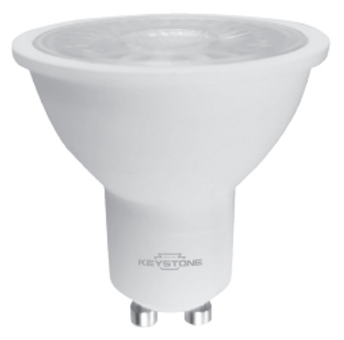 Keystone Technologies KT-LED6.5MR16-S-850-GU10 50w Equiv., 6.5W, 500 Lumen, MR 16, GU10, ³80 CRI, Dimmable 27k/3k/4k/5k Light Bulbs