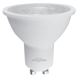 Keystone Technologies KT-LED6MR16-S-830 35W Equiv., 6W, 450 Lumen, MR 16, GU5.3, ³80 CRI, Dimmable 27k/3k/4k/5k Light Bulbs