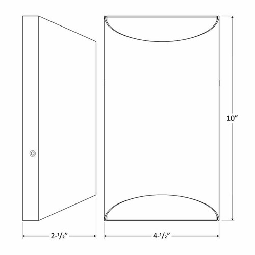 Westgate CRES-51-50K-BR LED Wall Sconce Light | Westgate at lightingandsupplies.com