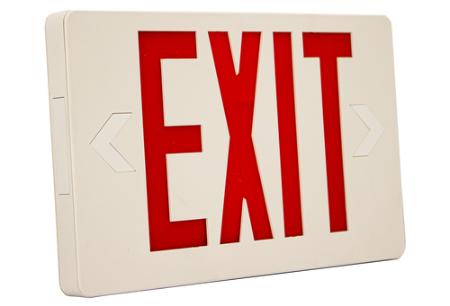 Westgate XTSL-RW Super Slim LED Exit Sign - Red Letters - White Body 120/277 Voltage | Westgate at lightingandsupplies.com Westgate XTSL-RW Super Slim LED Exit Sign - Red Letters - White Body 120/277 Voltage | Westgate at lightingandsupplies.com