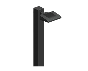 RAB Lighting ALED26DCW LED Area Light 26W 12V 24V Dc W/Square Pole Mount Adaptor White