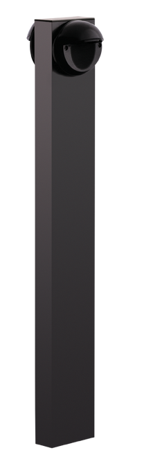 RAB Lighting BLEDR2X5-42Y LED Bollard 42" 2 X 5W Warm W/ 2 Round SLED Bronze