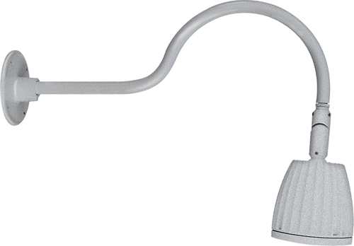 RAB Lighting GN1LED13NS Gooseneck Style1 13W Neutral LED No Shade Silver