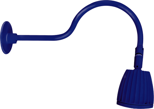 RAB Lighting GN1LED26YBL Gooseneck Style1 26W Warm LED No Shade Blue