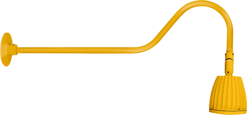 RAB Lighting GN2LED13YYL Gooseneck Style2 13W Warm LED No Shade Yellow