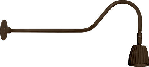RAB Lighting GN2LED26YBWN Gooseneck Style2 26W Warm LED No Shade Brown