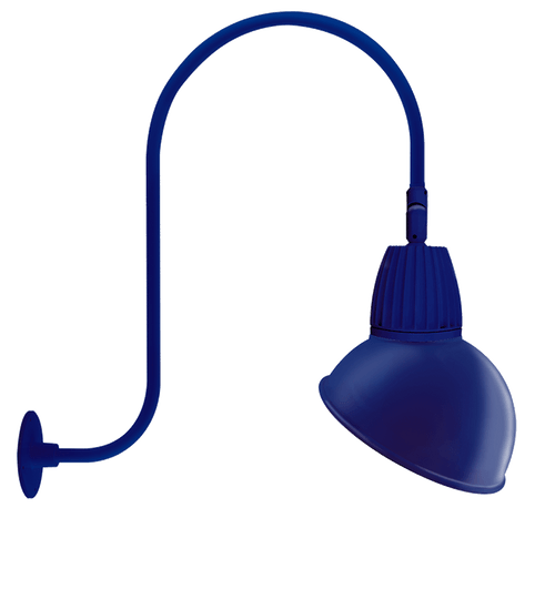 RAB Lighting GN3LED13NSADBL Gooseneck Style3 13W Spot Refl Neutral LED 15" Ad Shade Blue