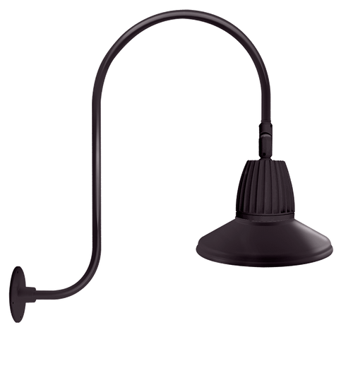 RAB Lighting GN3LED13NSSTA Gooseneck Style3 13W Neutral LED 15" St Shade Spot Refl Bz