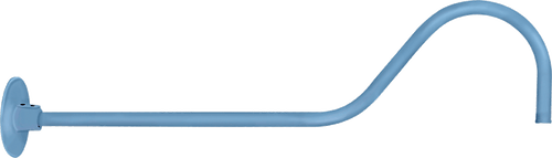 RAB Lighting GOOSE2LB Gooseneck Style2 35" From Wall 1/2" Nps Thread Lblue