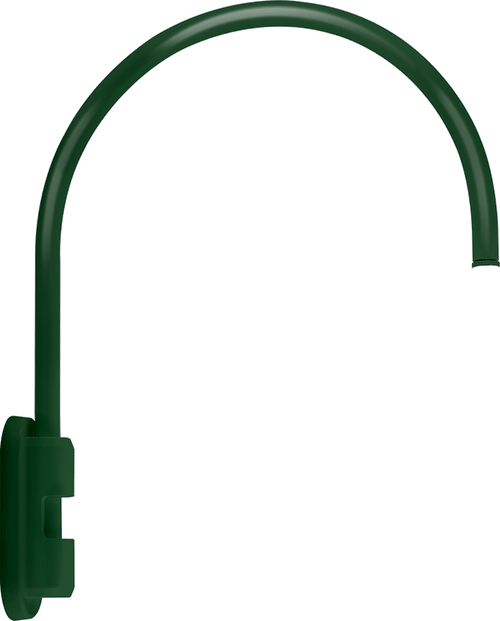RAB Lighting GOOSE5G Gooseneck Style5 Pole 20" High 19" From Pole 1/2" Nps Green