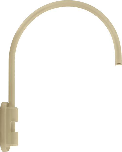 RAB Lighting GOOSE5I Gooseneck Style5 Pole 20" High 19" From Pole 1/2" Nps Ivory