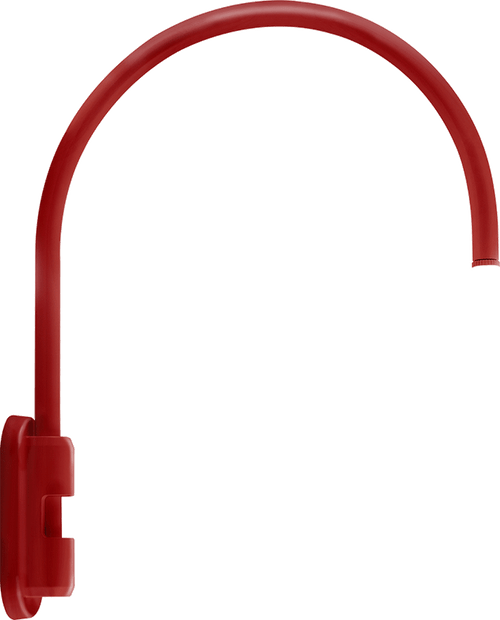 RAB Lighting GOOSE5R Gooseneck Style5 Pole 20" High 19" From Pole 1/2" Nps Red