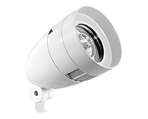 RAB Lighting HBLED13YDCB Lflood 13W Warm LED 12V 24V Dc W/ Hood & Lens Black