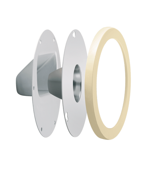 RAB Lighting LRFGNLEDI Clear Lens And Reflector Kit W/ Door Frame GnLED Ivory