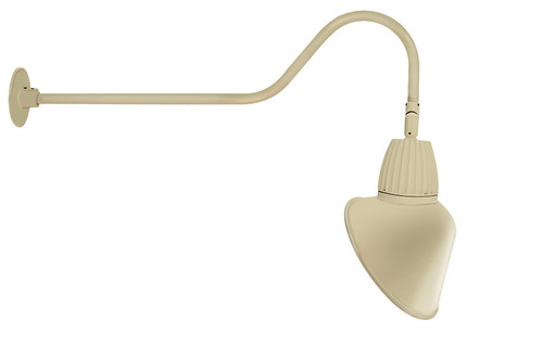 RAB Lighting GN2LED13NRACI RAB Lighting GN2LED13NRACI Gooseneck Style2 13W Rect Refl Neutral LED 15 Ac Shade Ivry