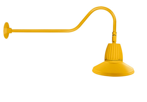 RAB Lighting GN2LED13NRSTYL RAB Lighting GN2LED13NRSTYL Gooseneck Style2 13W Neutral LED 15 St Shade Rect Refl Yl