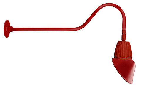 RAB Lighting GN2LED13NSAC11R RAB Lighting GN2LED13NSAC11R Gooseneck Style2 13W Neutral LED 11 Ac Shade Spot Refl Red