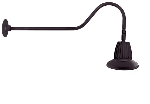RAB Lighting GN2LED13NSST11A RAB Lighting GN2LED13NSST11A Gooseneck Style2 13W Neutral LED 11 St Shade Spot Refl Bz