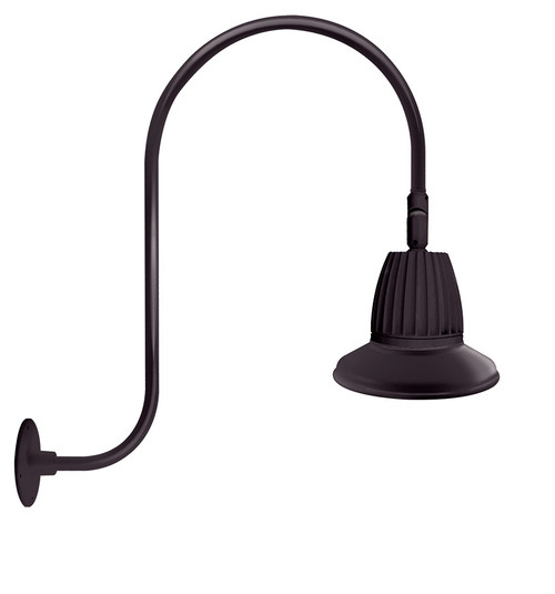 RAB Lighting GN3LED13YRST11A RAB Lighting GN3LED13YRST11A Gooseneck Style3 13W Warm LED 11 St Shade Rect Refl Bronze