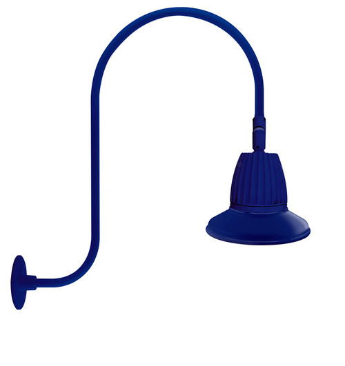 RAB Lighting GN3LED13YRST11BL RAB Lighting GN3LED13YRST11BL Gooseneck Style3 13W Warm LED 11 St Shade Rect Refl Blue
