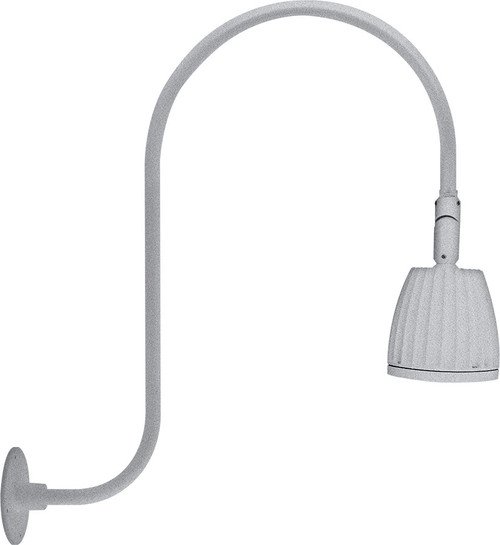 RAB Lighting GN3LED13YS RAB Lighting GN3LED13YS Gooseneck Style3 13W Warm LED No Shade Silver