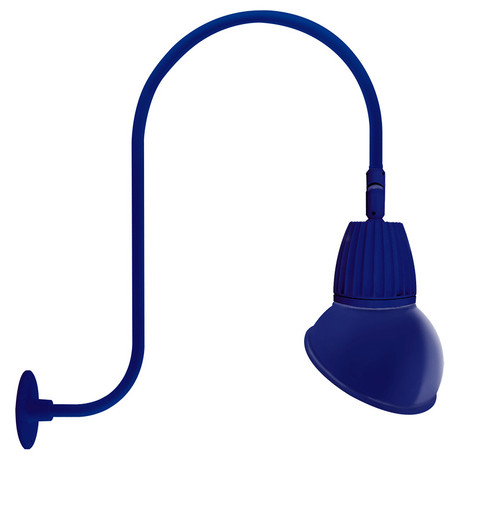 RAB Lighting GN3LED13YSAD11BL RAB Lighting GN3LED13YSAD11BL Gooseneck Style3 13W Warm LED 11 Ad Shade Spot Refl Blue