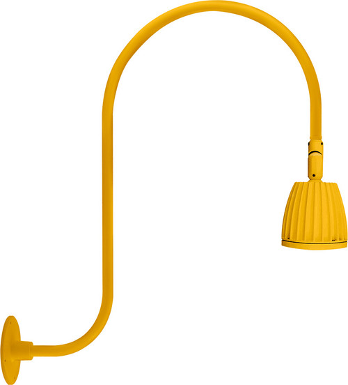 RAB Lighting GN3LED13YSYL RAB Lighting GN3LED13YSYL Gooseneck Style3 13W Warm LED No Shade Spot Refl Yellow