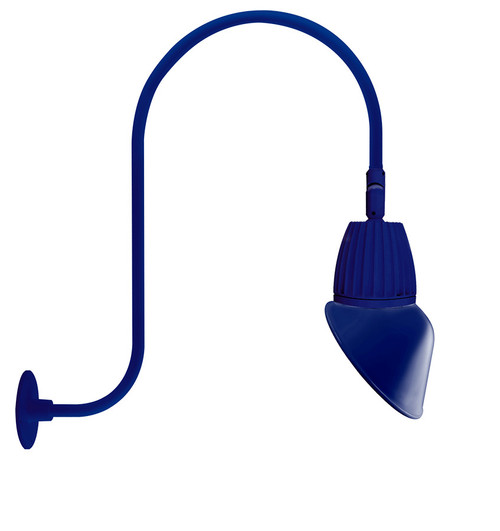 RAB Lighting GN3LED26NAD11BL RAB Lighting GN3LED26NAD11BL Gooseneck Style3 26W Neutral LED 11 AngLED Dome Shade Blue