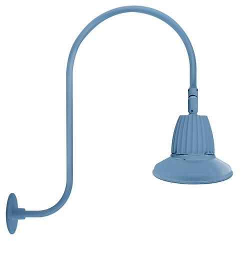 RAB Lighting GN3LED26NRST11LB RAB Lighting GN3LED26NRST11LB Gooseneck Style3 26W Rect Refl Neutral LED 11 St Shade Lblu